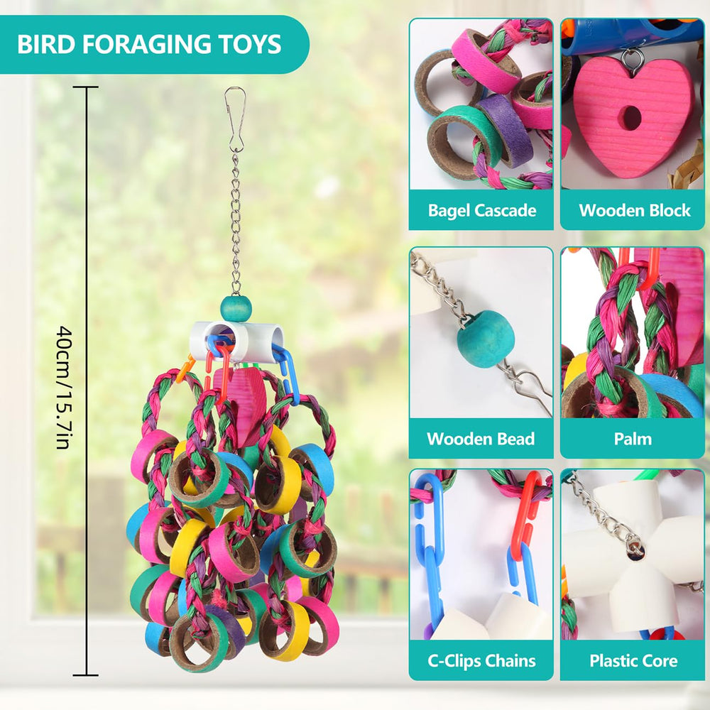 lovyocoCoCo: juego para aves pequeñas, ideal para entrenamiento y entretenimiento.