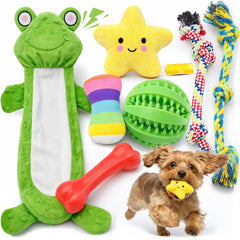 LOYEE 8-pack de juguetes para cachorros pequeños, ideal para morder y jugar