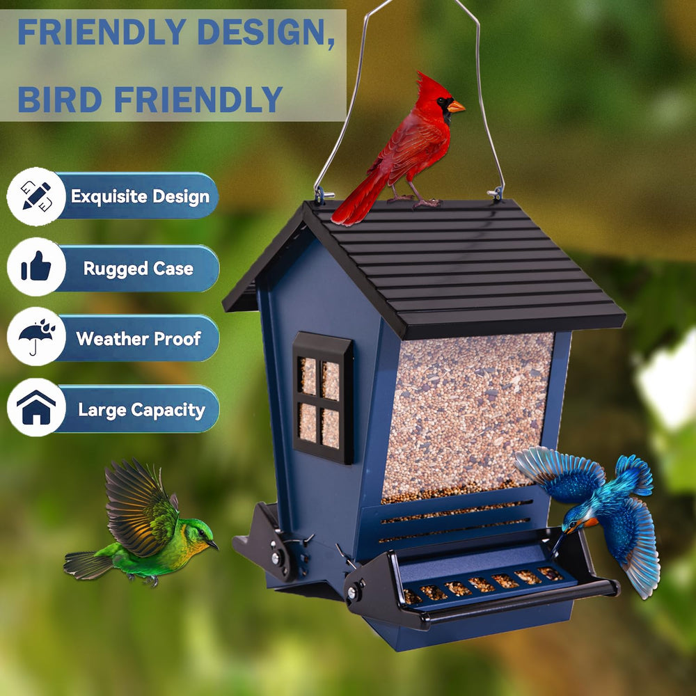 LSCQYYCC comedero aves tapa desmontable, relleno fácil