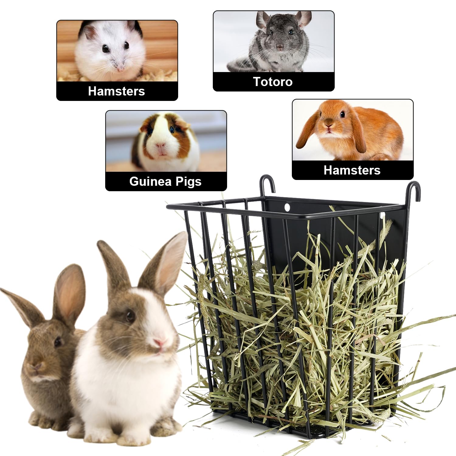 LUAVIARU compatible con conejos, cobayas y chinchillas para uso versátil.