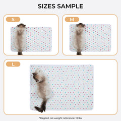 Luciphia couverture pois brun 30x20, refuge chaud pour chat ou petit chien.