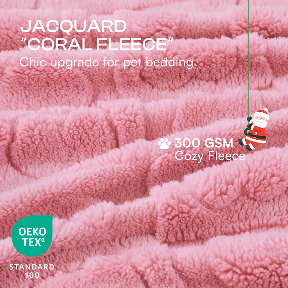 Luciphia funda cama mascotas suave rosa, protege muebles