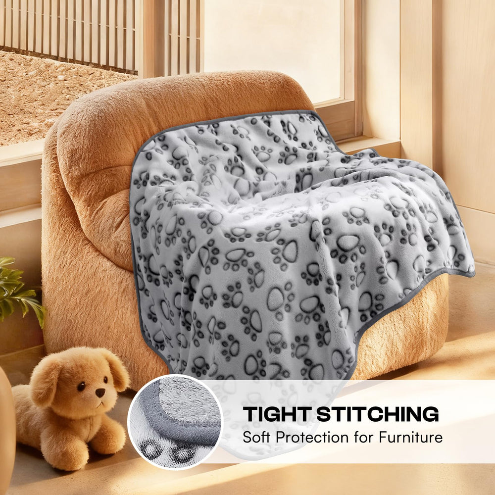 Manta Luciphia para cama de gato, gris suave.