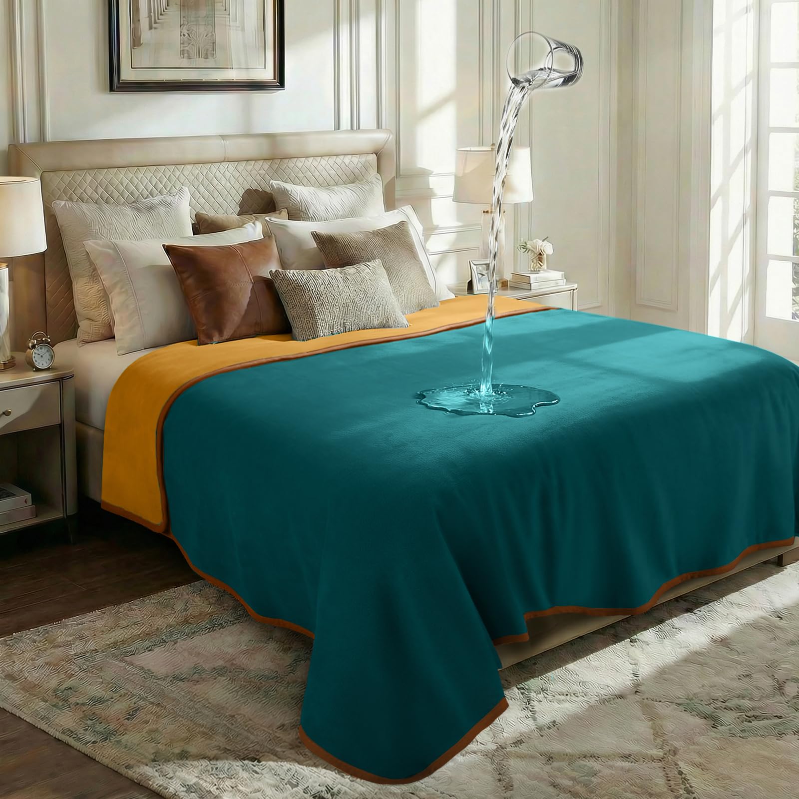 Manta impermeable Luciphia para sofá protege muebles frente a derrames