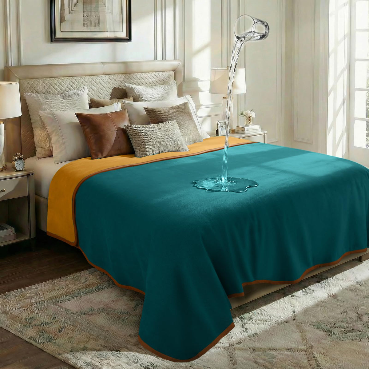 Manta impermeable Luciphia para sofá protege muebles frente a derrames
