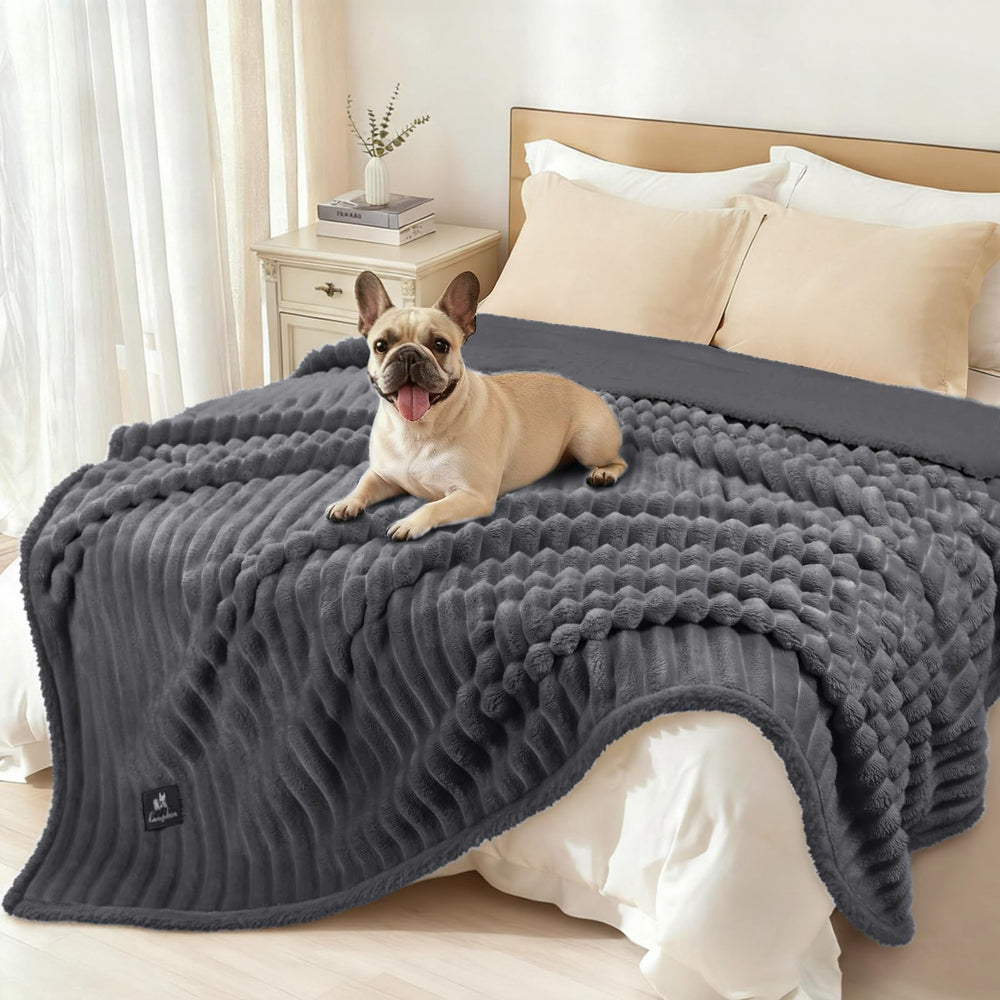 Manta Luciphia para perro grande, doble cara, máxima comodidad.
