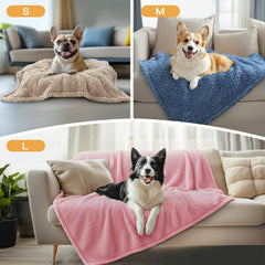 Manta sherpa suave Luciphia en rosa para perros