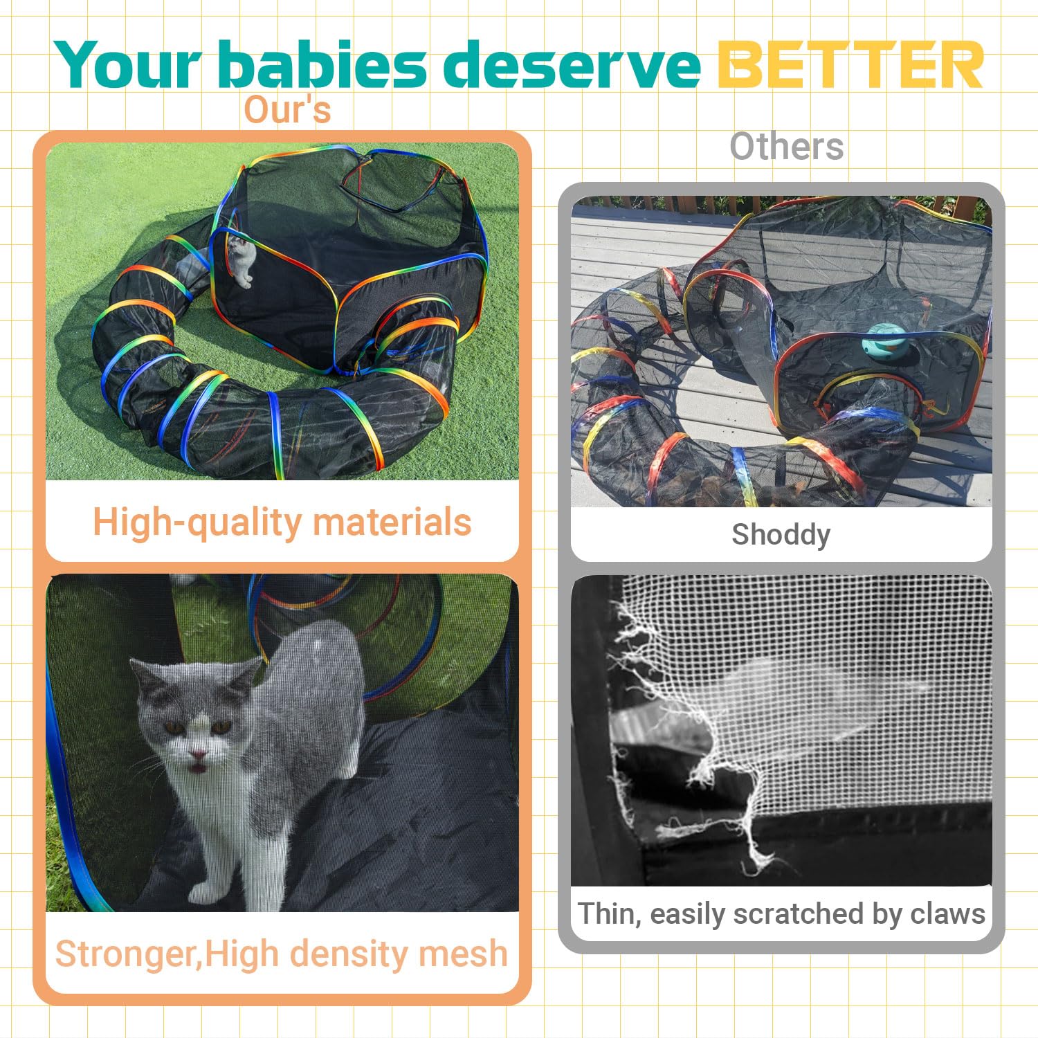 LUCKITTY Catio portátil: bolsa de almacenamiento para transporte fácil.