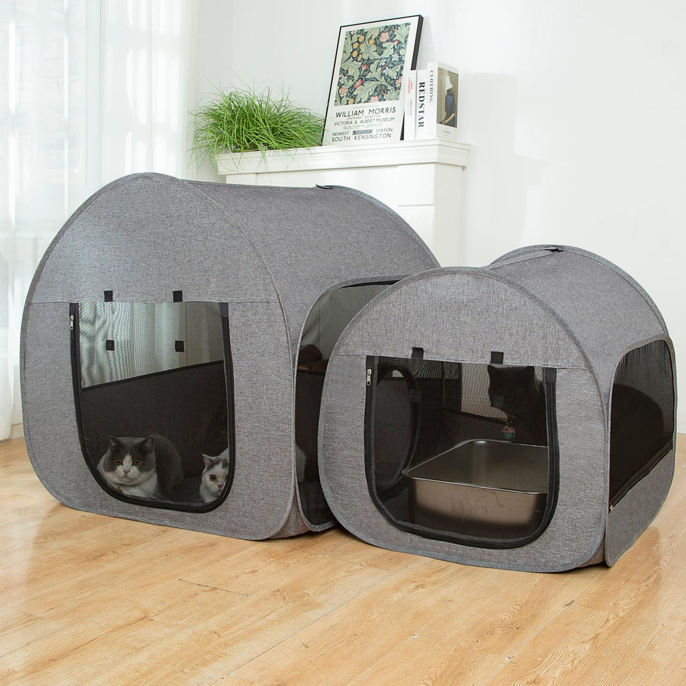 LUCKITTY, material duradero 600D Oxford y malla resistente para exterior.