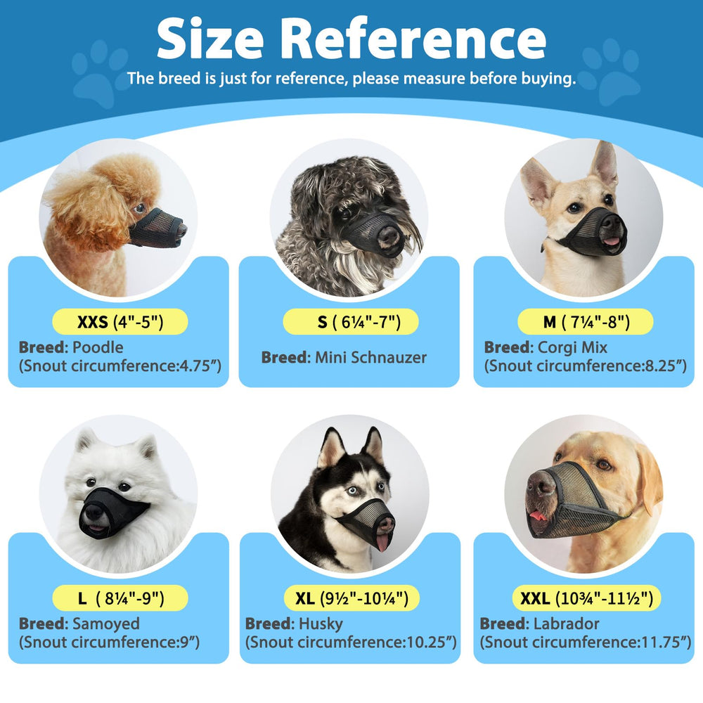 LUCKYPAW Mordaza tallas XXS XXL para razas diversas.