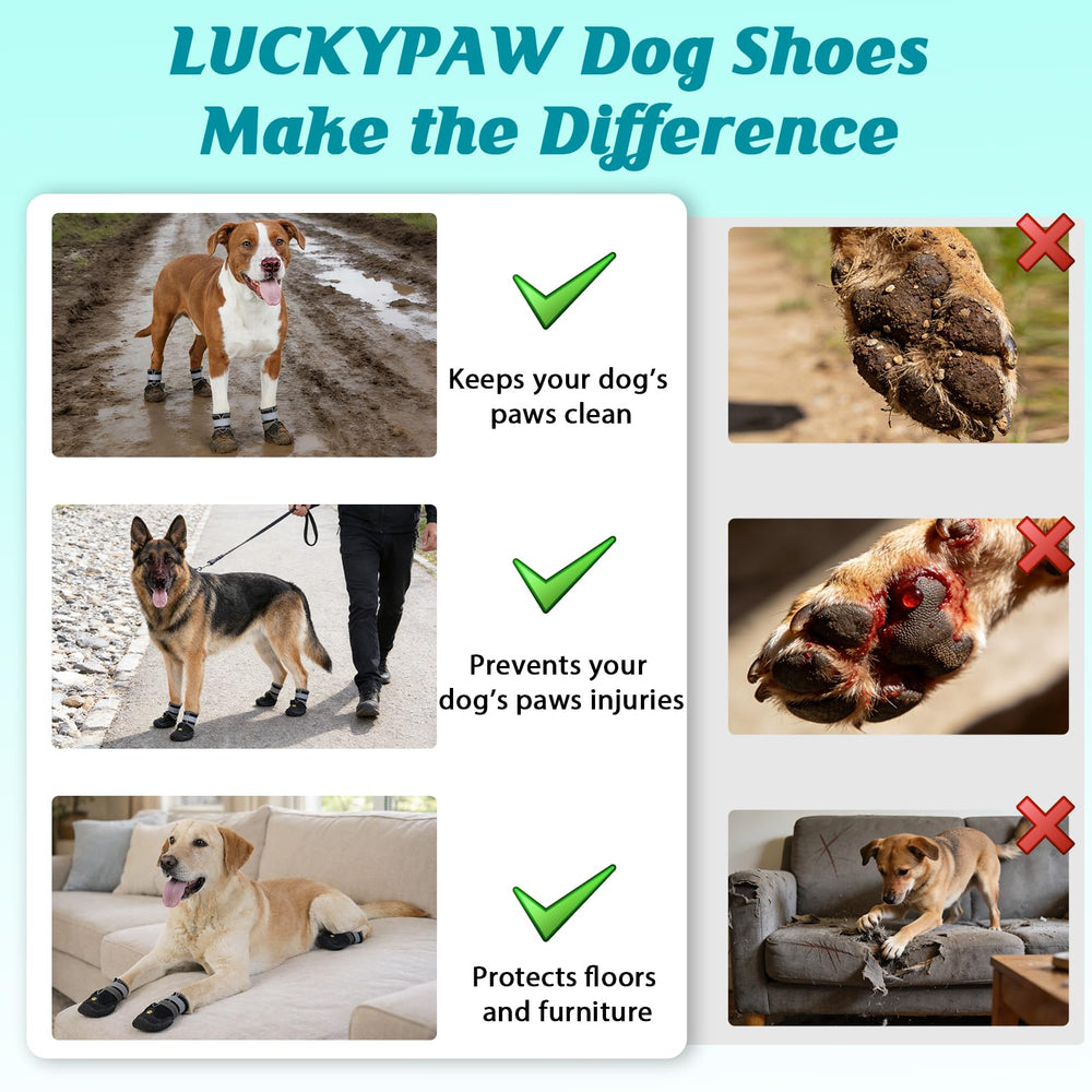 LUCKYPAW zapatillas con suela antideslizante para superficies interiores y exteriores.