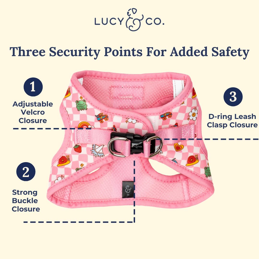 Lucy & Co. diseño elegante de arnés para combinar con collar