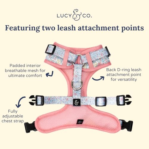 Lucy & Co. Ditsy Daydream ajuste frontal para mayor seguridad en caminatas.