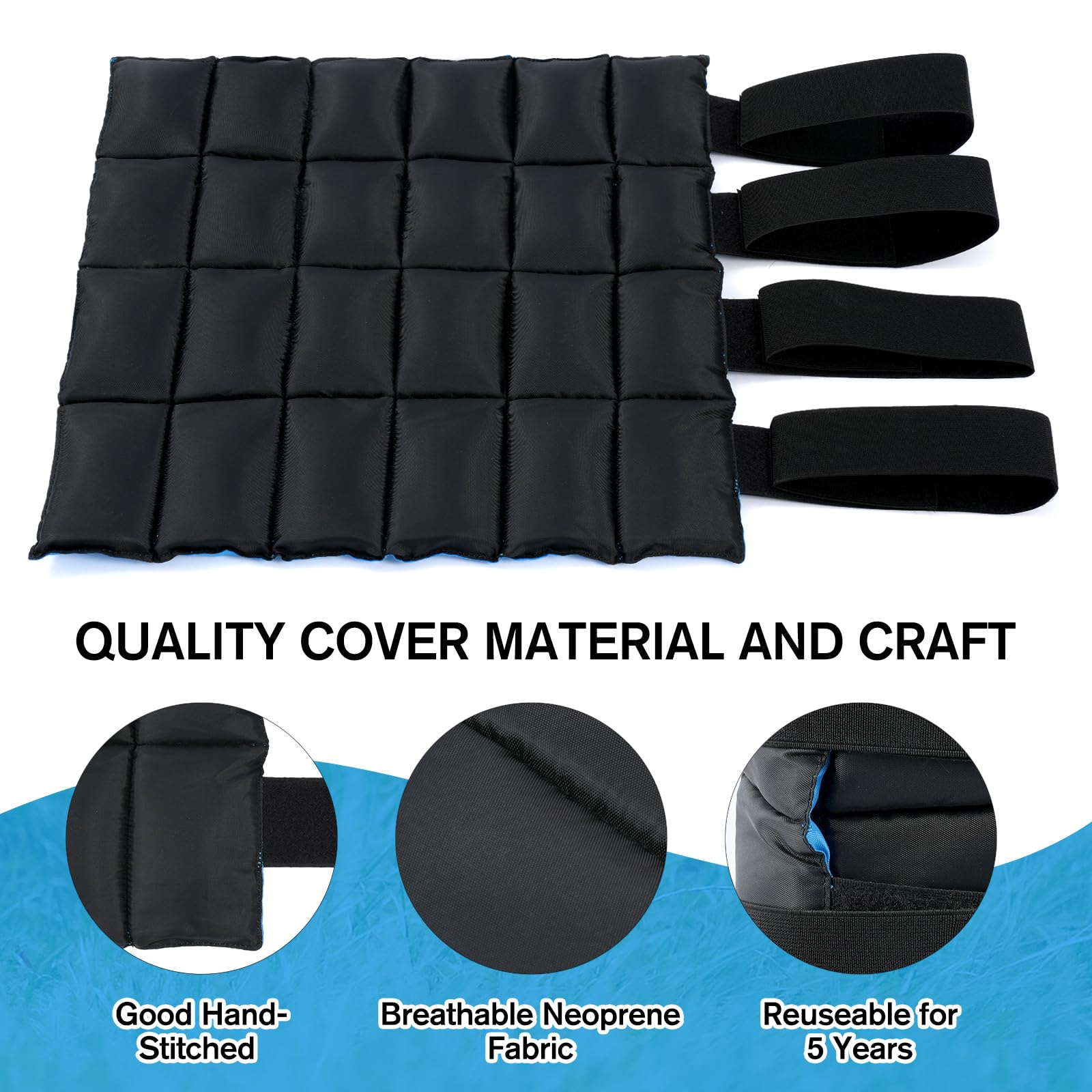 LUFFWELL almohadilla interior de nylon protege la piel durante enfriamiento.