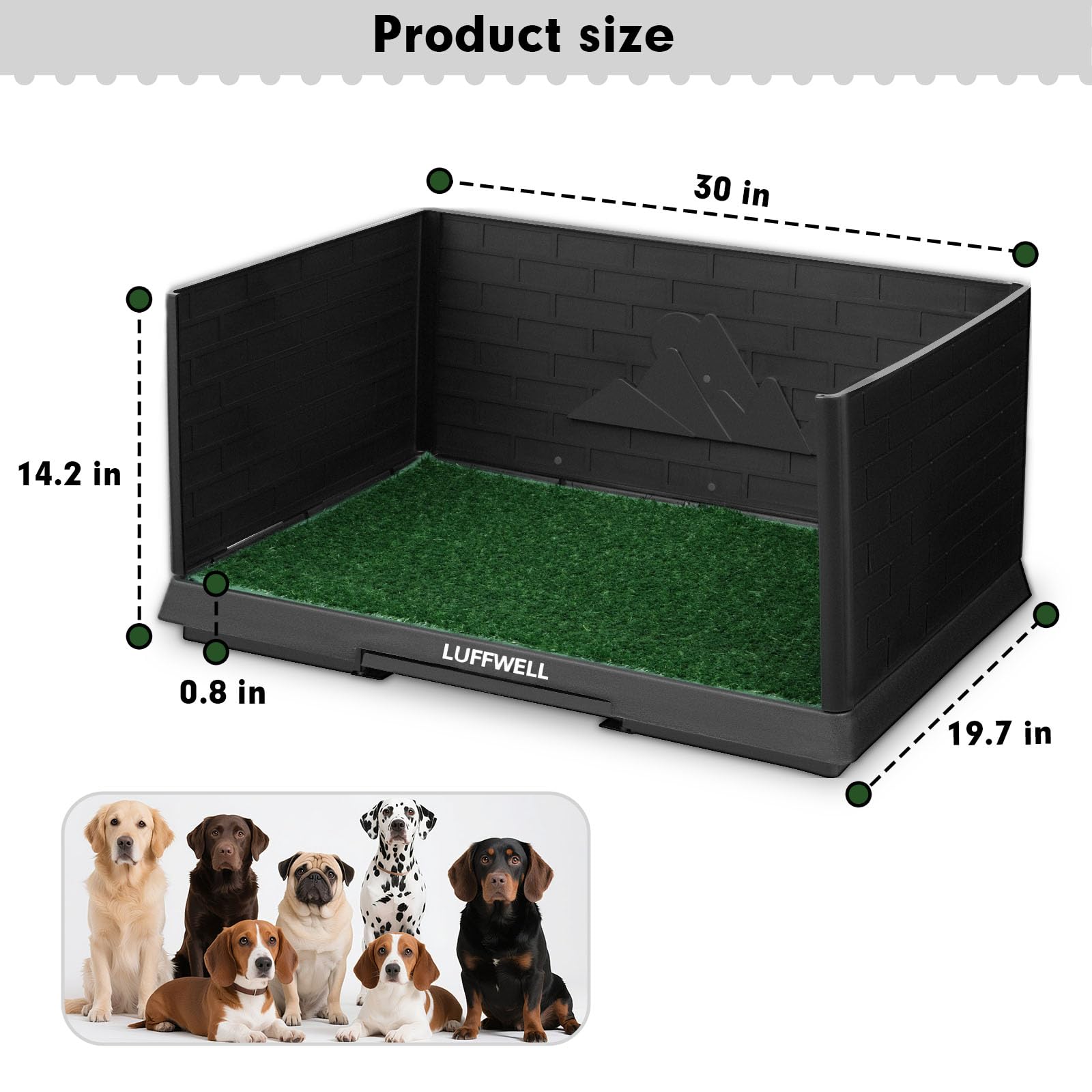 LUFFWELL limpieza fácil gracias al diseño resistente.