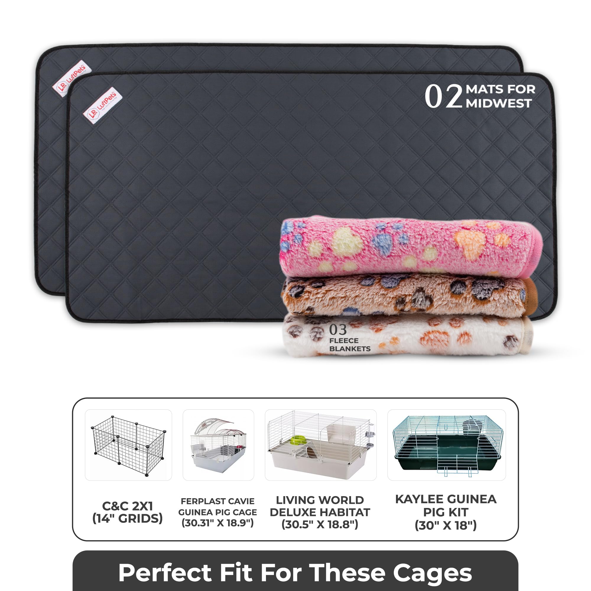 LUFTPETS capa impermeable jaula, evita derrames y olores