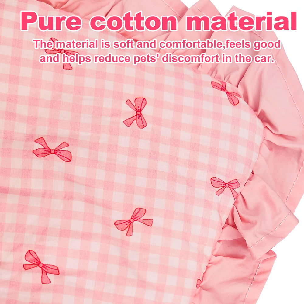 LUKHMELF diseño rosa con lazo, realza la apariencia durante el paseo.