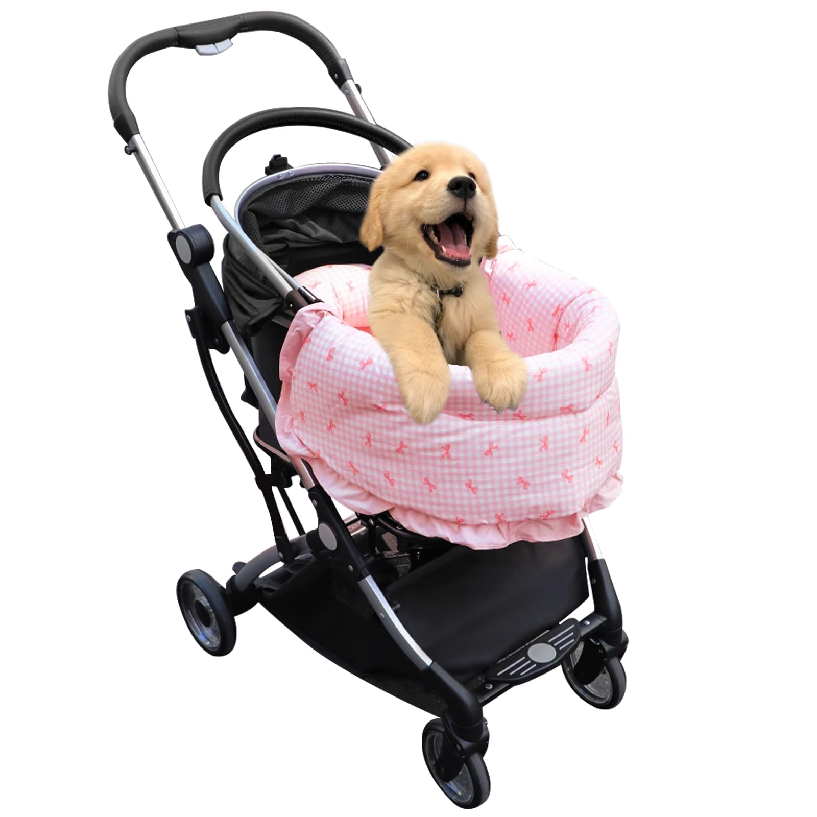 LUKHMELF mat frontal para cochecito de perro, reposo cómodo y seguro.