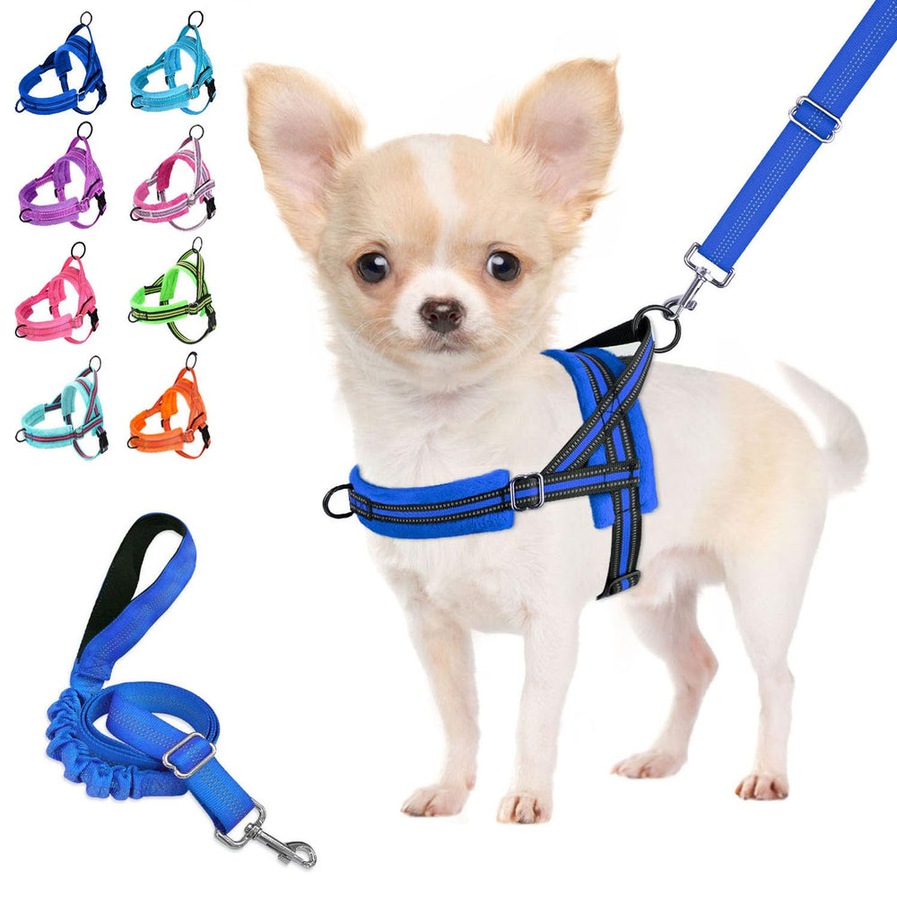 Arnés Lukovee para perro pequeño con ajuste cuello-pecho, cómodo y seguro.