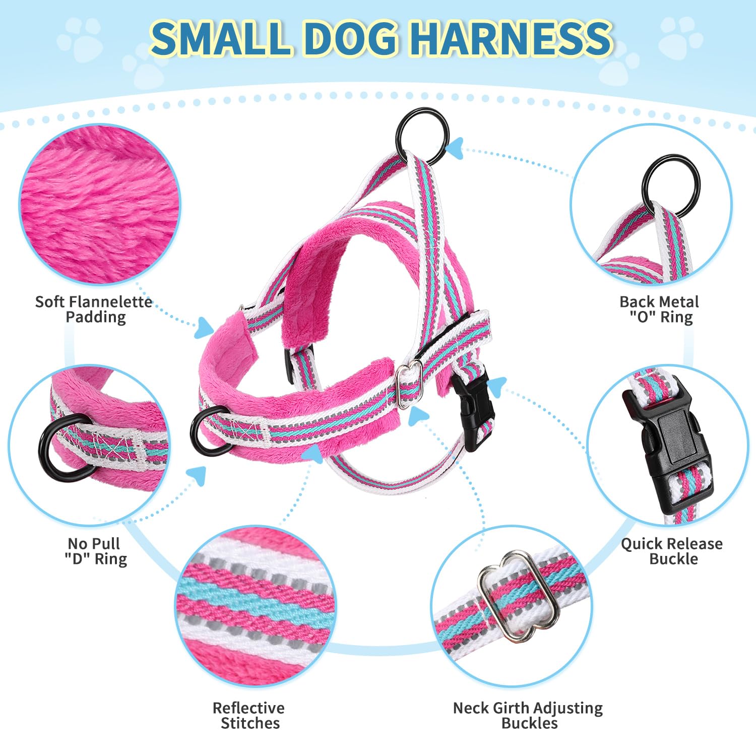 Lukovee correa de 4 pies anti-tirones, ideal para paseos seguros