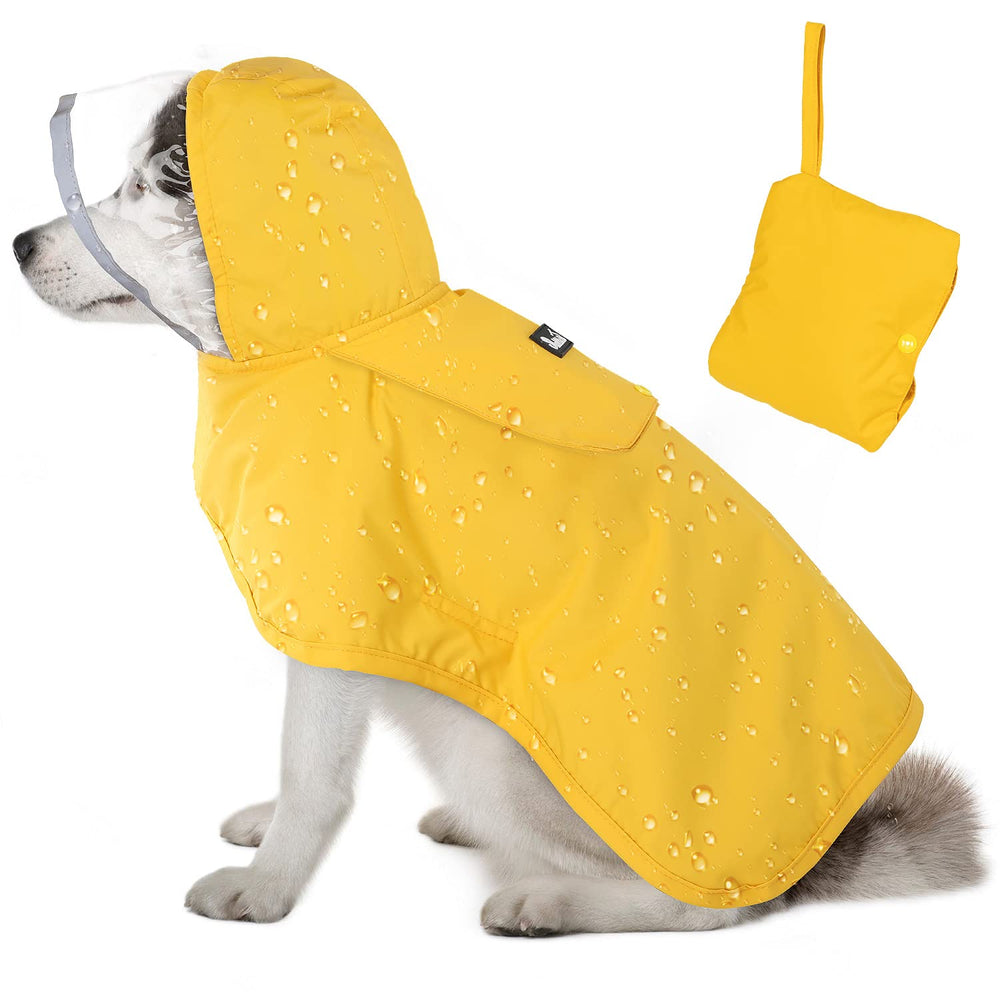 Lukovee chaqueta impermeable para perros con capucha transparente protege en la lluvia