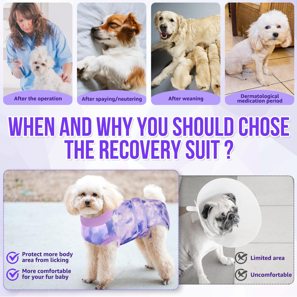 Lukovee Recovery Suit para perros, ajuste de cintura cómodo
