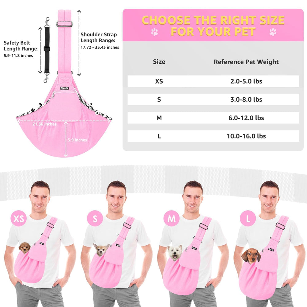 Lukovee Sling: apto para razas pequeñas y salidas sin uso de las manos.