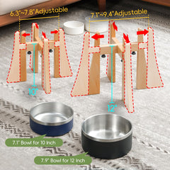 LuLuwood ajuste ancho para tazones 6 a 9 pulgadas, compatible con varios tamaños