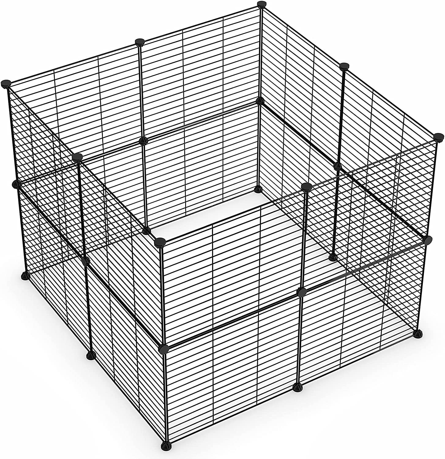 LURIVA corral de juego para animales pequeños frente, ideal para supervisión cercana