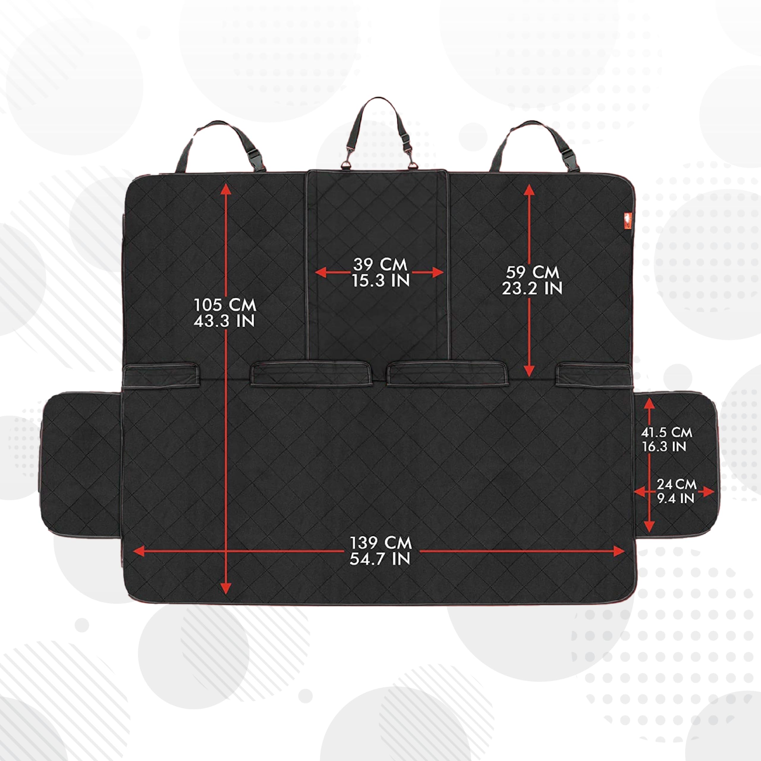 Funda para asiento trasero Lusso Gear, fácil de lavar