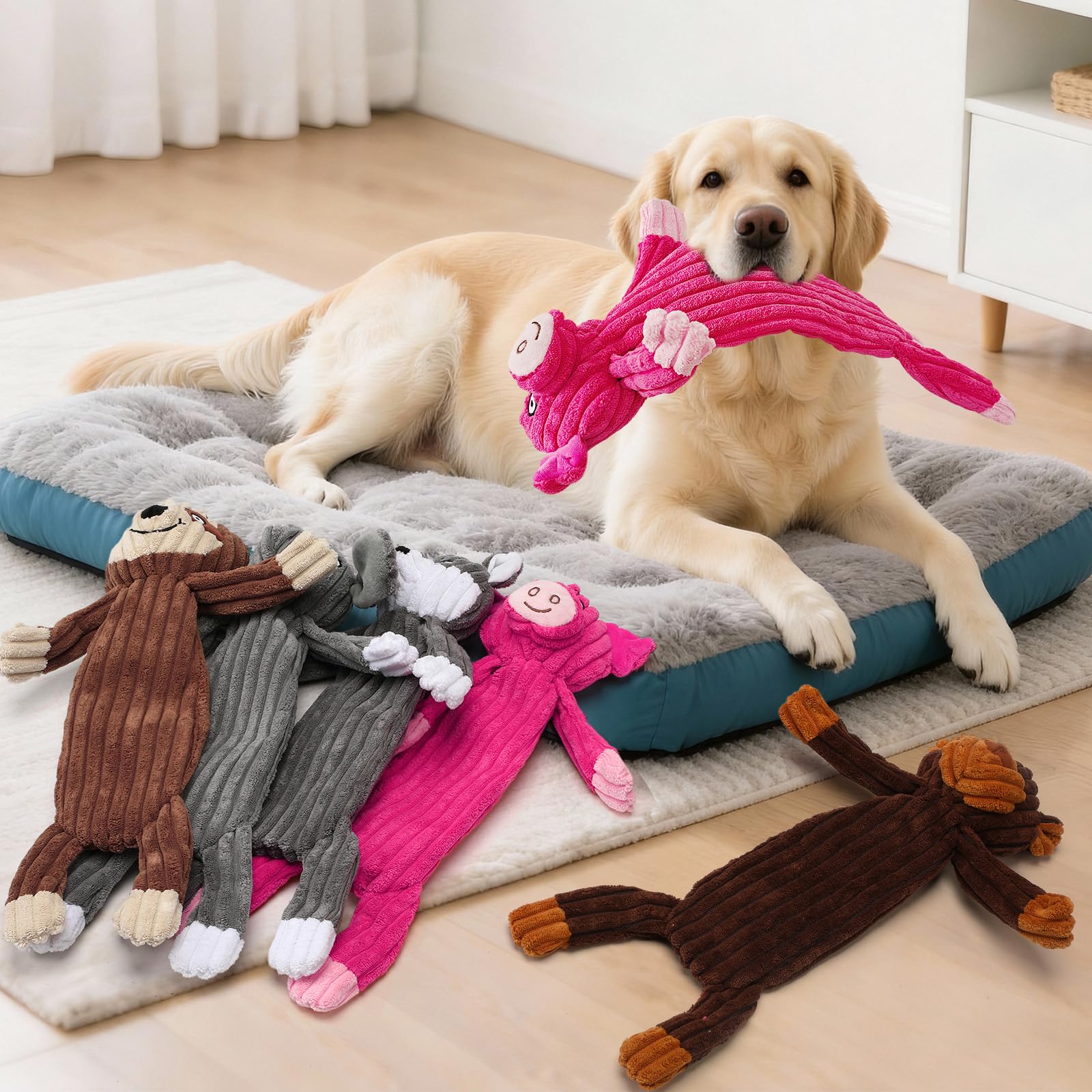 Luudoogs 21 pulgadas, peluche duradero para razas medianas y grandes.