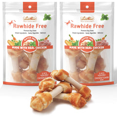 LuvChew Premium con pollo real, hueso para perros, ideal para sabor y proteína
