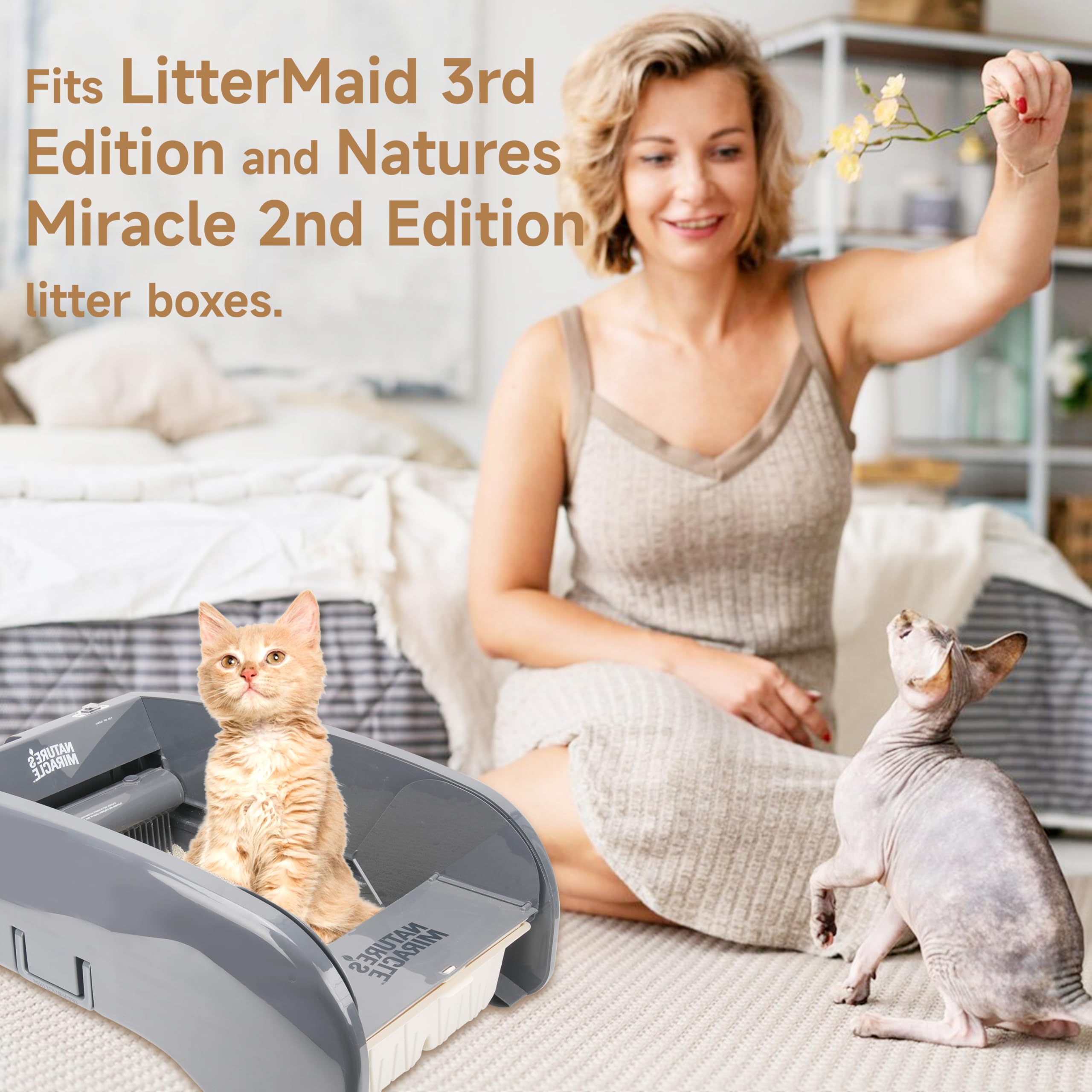 LUVCOSY: forros resistentes para caja de arena de gatos.