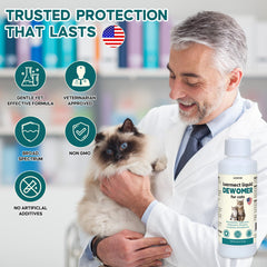 LuxeVib Desparasitante para gatos, mezclar con comida para facilitar administración