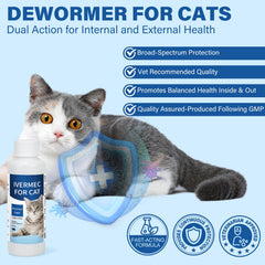 LuxeVib Desparasitante para gatos, dosis-diaria: administración práctica con comida