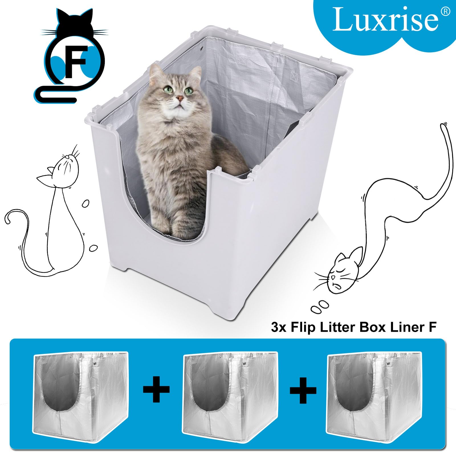 Luxrise Liner F, base sin fugas en Modkat Flip durante uso diario.