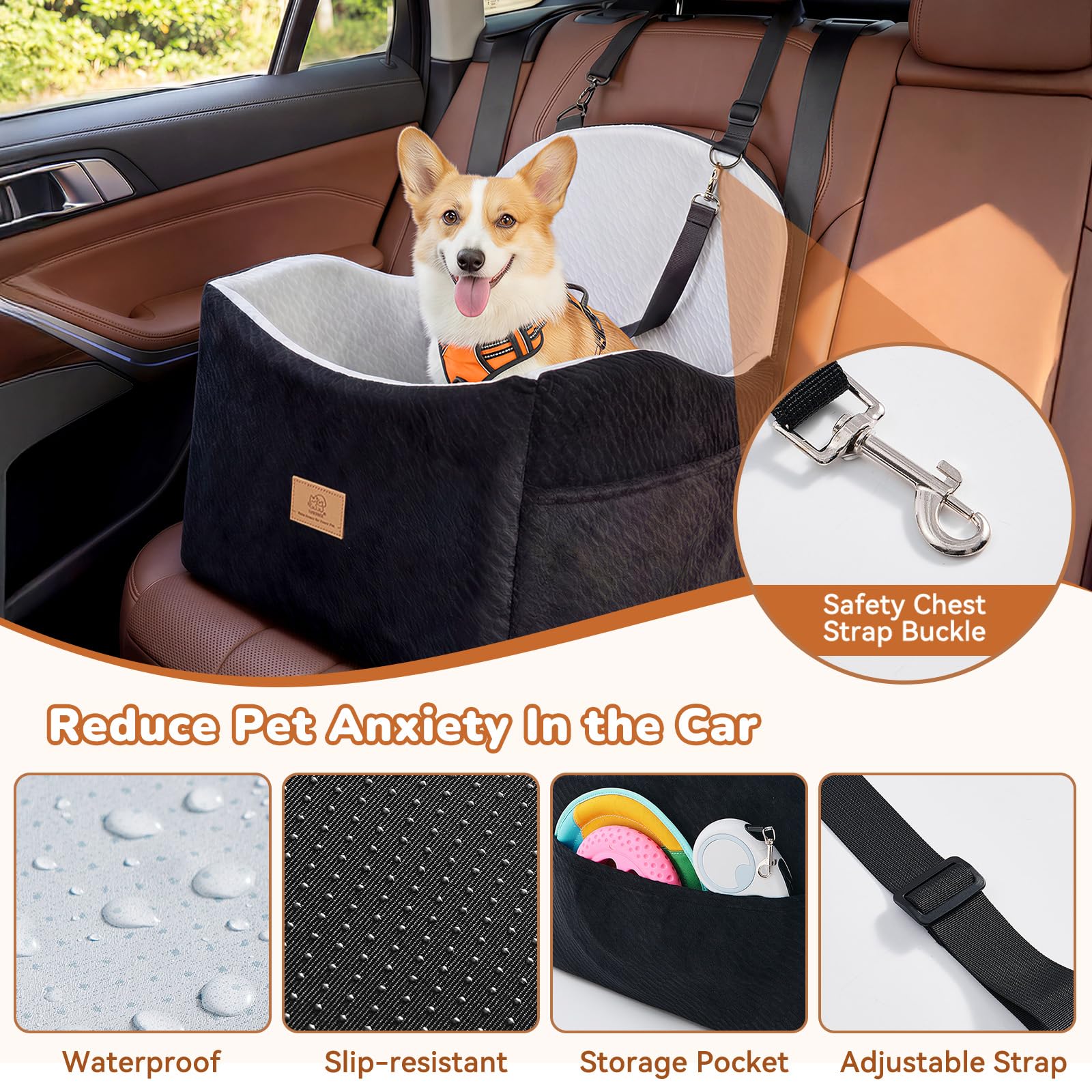 Capacidad para perros de hasta 40 libras con LUXYBEE.