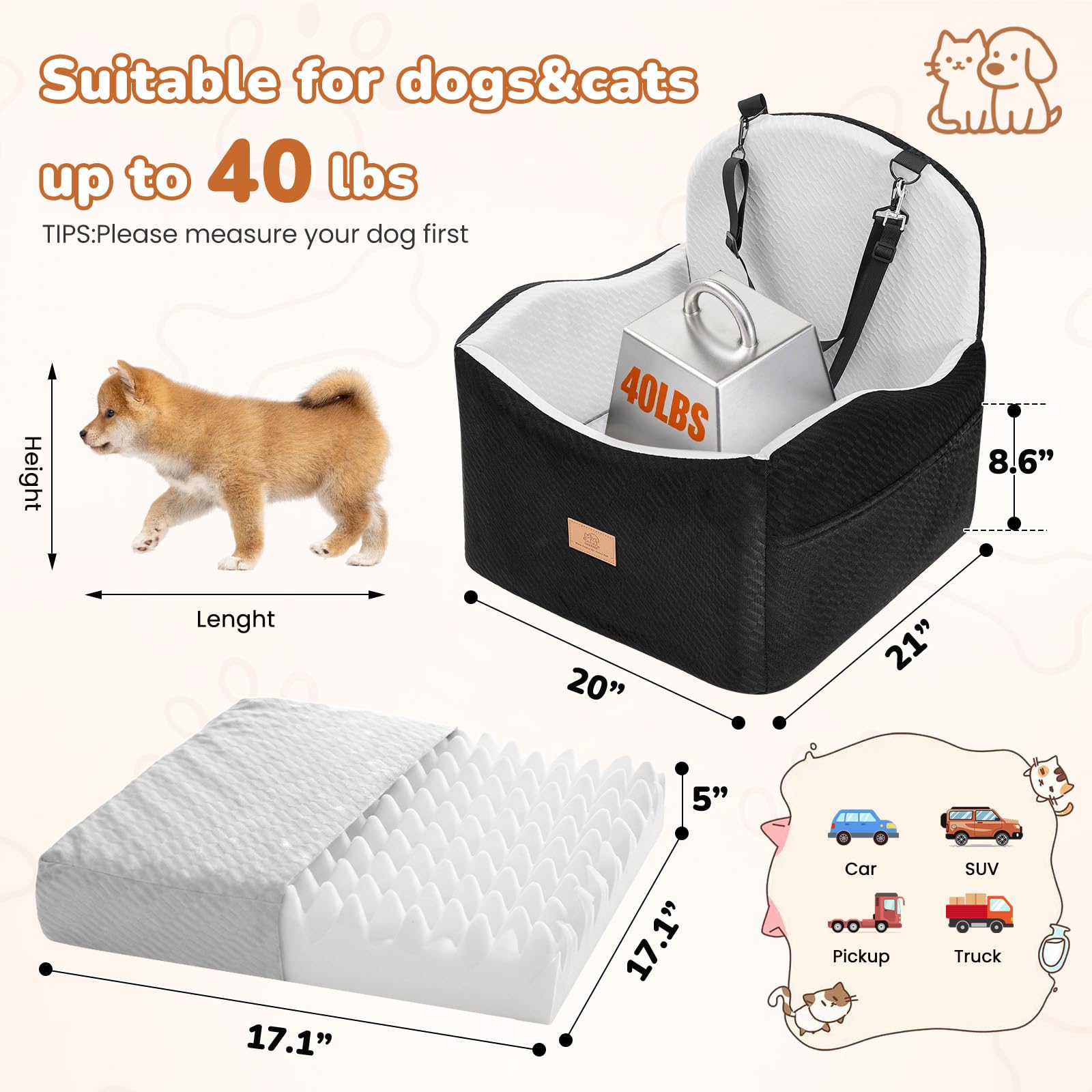 Funda desmontable y lavable a máquina para limpieza rápida.