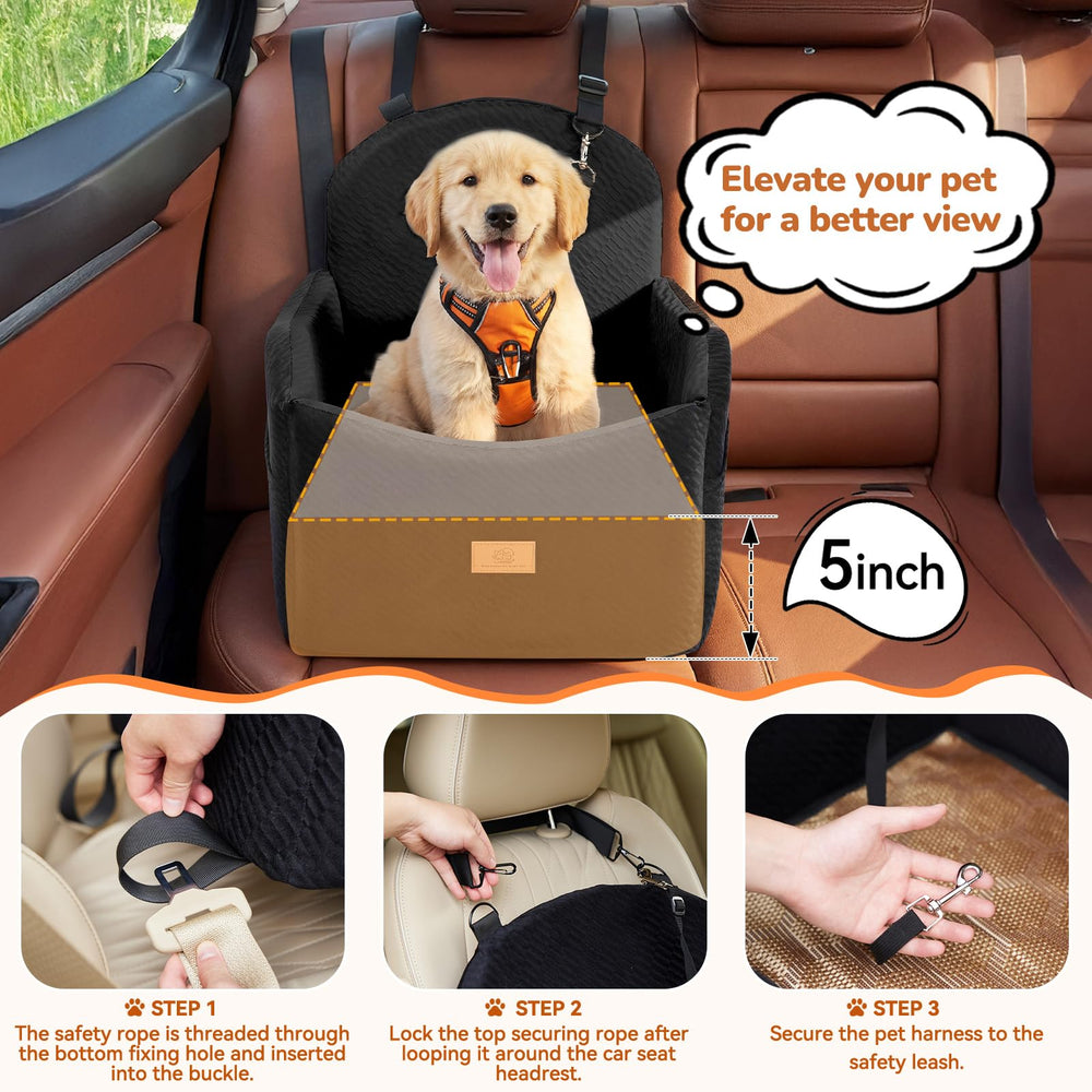 LUXYBEE Correas de seguridad y anillos para cinturón del asiento
