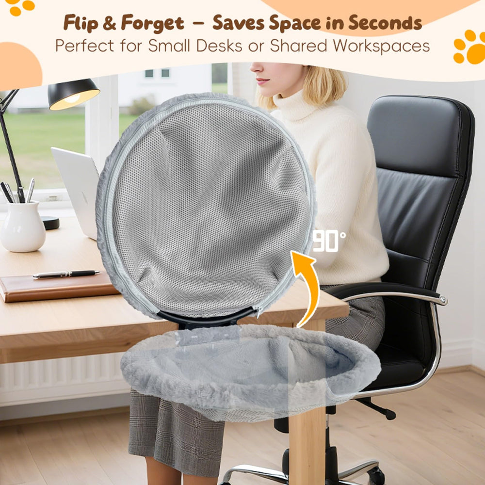 LW BROS cama-gato-escritorio refugio-cueva acogedor para gatos curiosos.