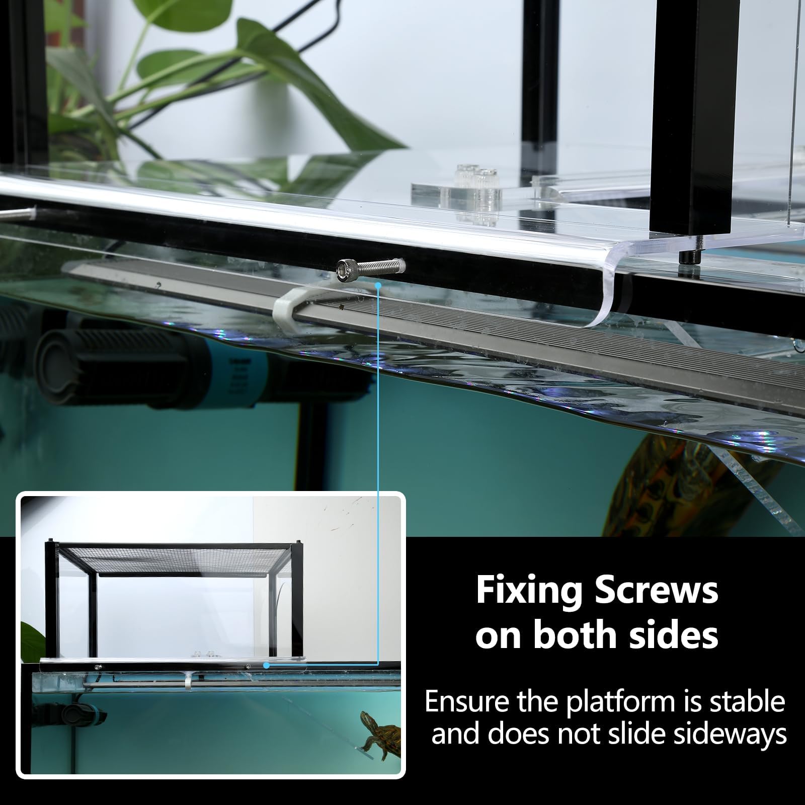 LYL LEYOULAND Estructura acrílica transparente con malla, permite iluminación y seguridad.