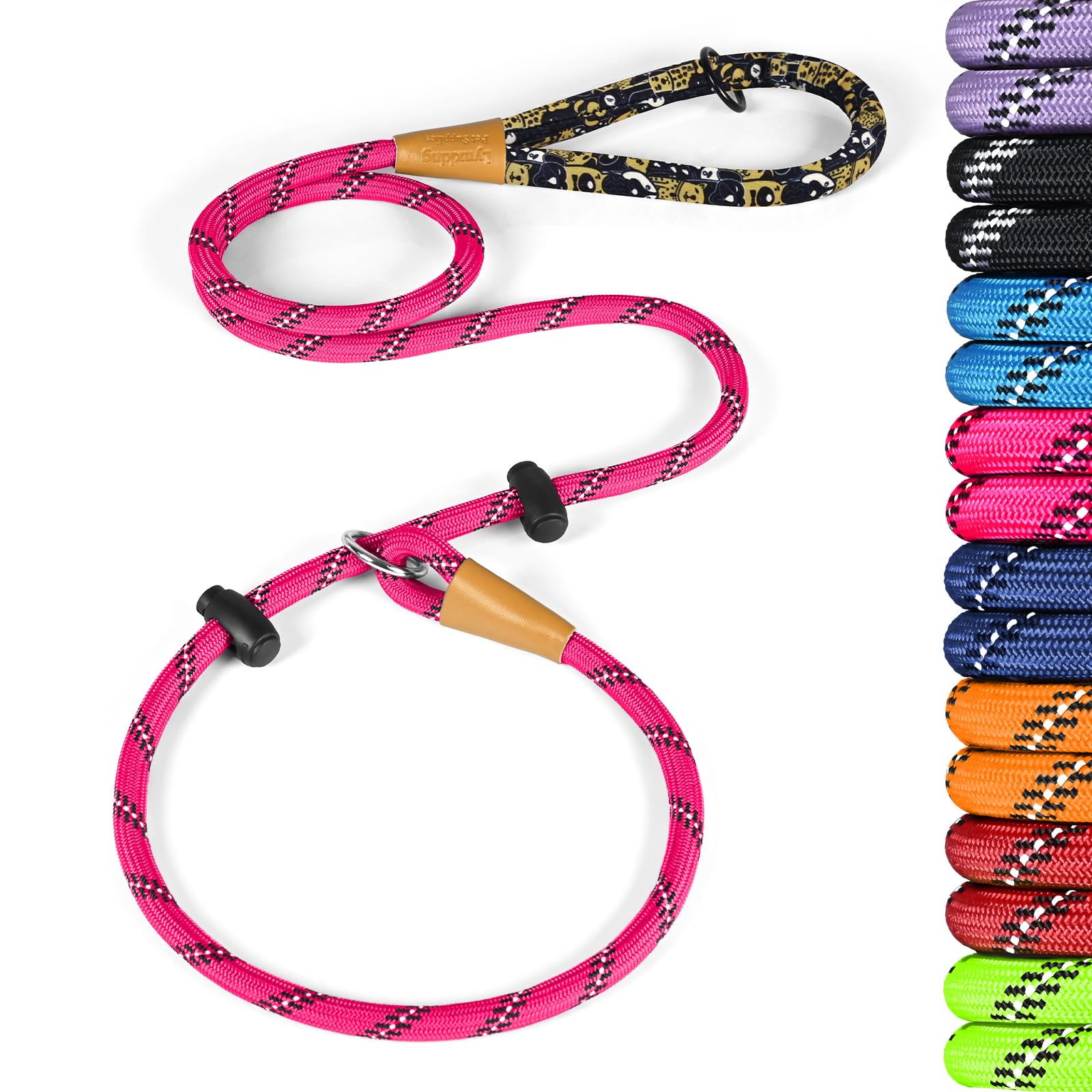 Lynxking Slip Lead: correa reflectiva para paseos nocturnos visibles.