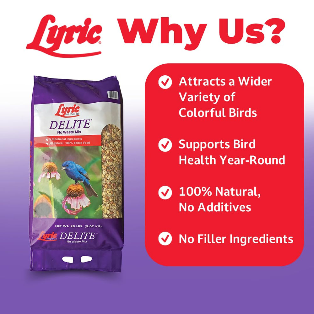 Lyric Delite: atrae a cardenales y herrerillos con su mezcla nutritiva