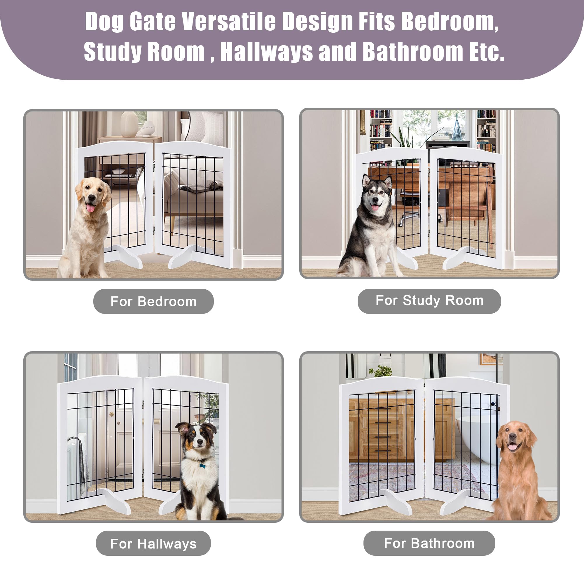 LZRS portón para perros duradero para puertas, escaleras y entradas.