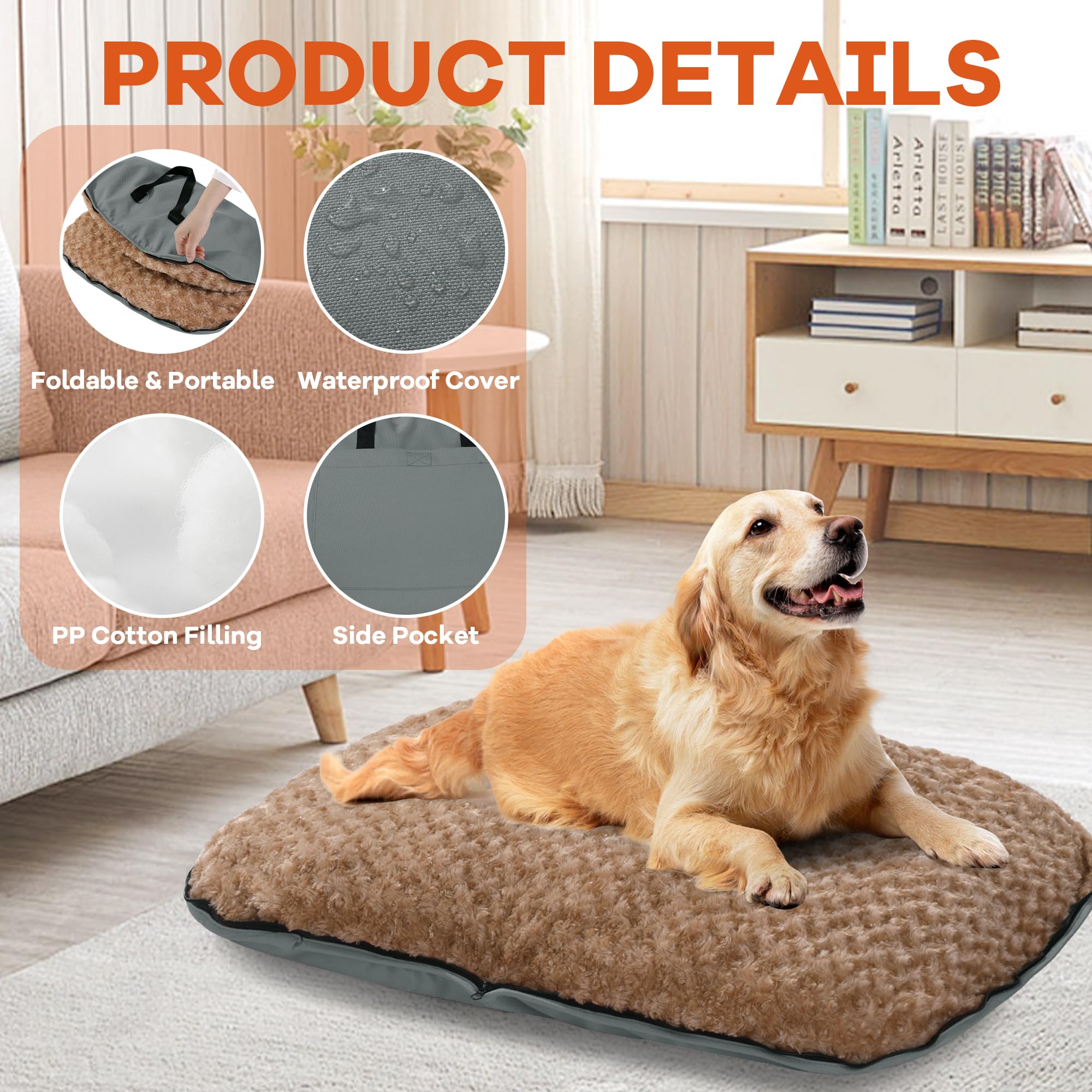 Cama para perros MABOZOO con reverso de terciopelo suave para mayor confort.