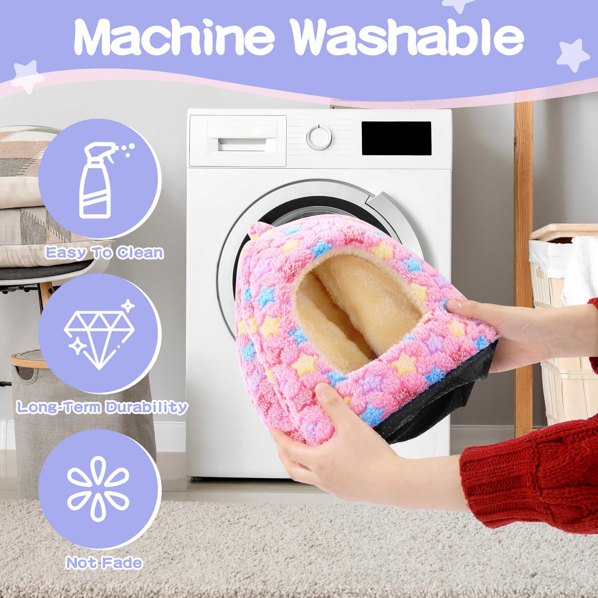 MABOZOO interior refugio rosa: detalle lavable y cómodo.
