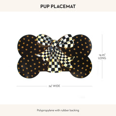 Mackenzie-Childs Pup Placemat, adecuado para interiores y exteriores.