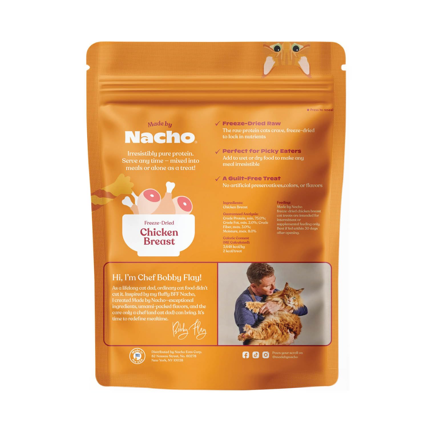 Made by Nacho, mezcla con croquetas para realzar sabor.
