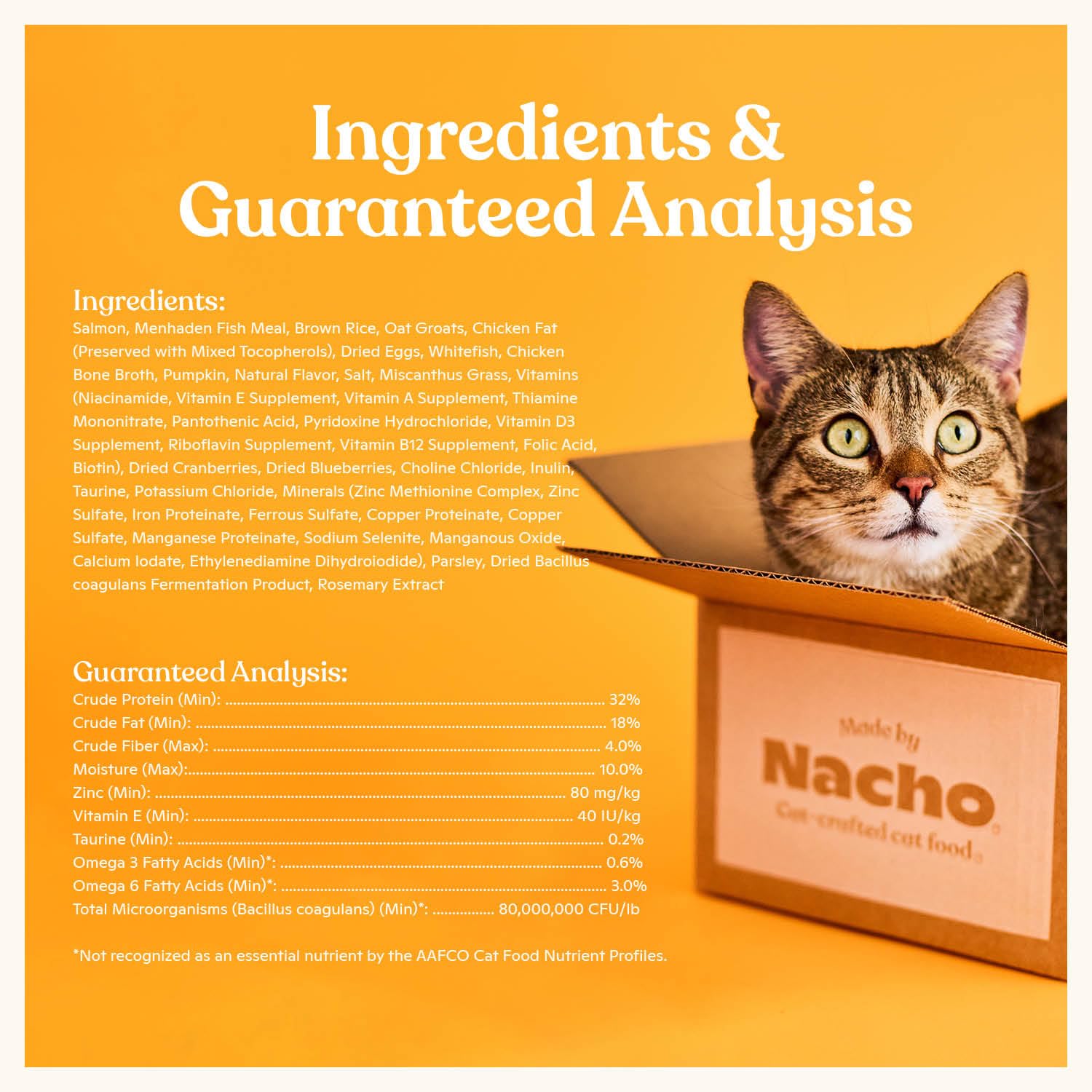 Made by Nacho pienso-gato 2lb pelaje-brillante y piel saludable.