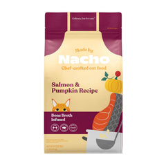 Made by Nacho pienso-gato 2lb salmon-sostenible para pelaje brillante.